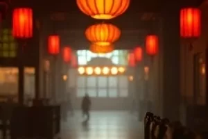 《沉默的餐桌》剧照:暖光下的圆桌与三副碗筷
