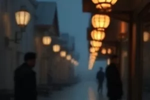 《母亲的第二份工》画面:夜里灯下的记账本与两支笔